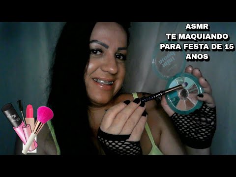 ASMR-MAQUIANDO VOCÊ PARA FESTA DE 15 ANOS #asmr #rumo3k #sonsdeboca #roleplay