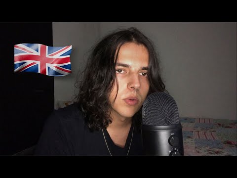 ASMR IN ENGLISH! BRAZILIAN TRIES ENGLISH FOR THE FIRST TIME (MOUTH SOUNDS, ENAUDIBLE & TAPPING)