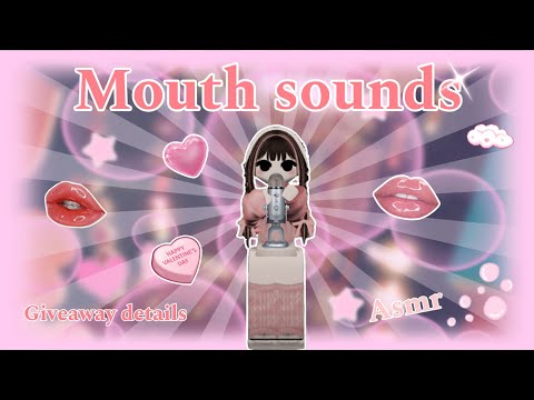 ASMR mouth sounds~ giveaway details!🤍🌸