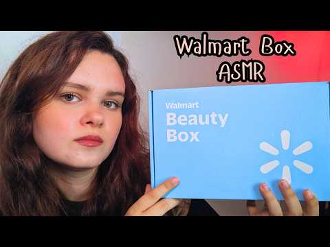 ASMR | Tingly Whispered Walmart Beauty Box Unboxing | Crinkly Sounds, Whispers, Overexplaining