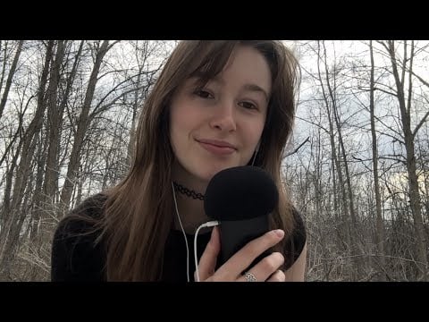 Touch Grass ASMR | outdoor sounds, wind, grass, tascam, whispering...