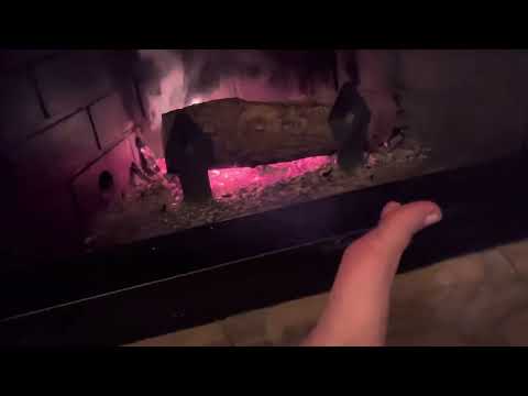 ASMR bare feet by fireplace