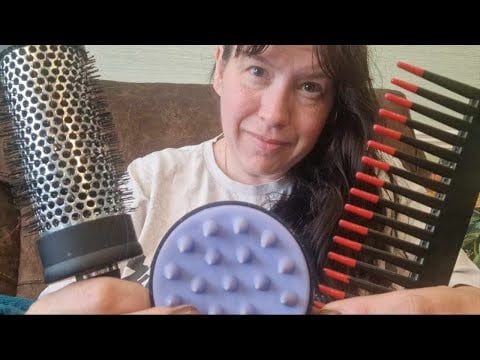 ASMR Slow and Calming - Comb Brush Scalp Pamper