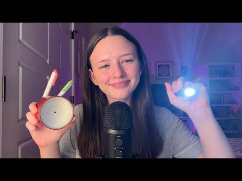 ASMR Cranial Nerve Exam🧐🔦