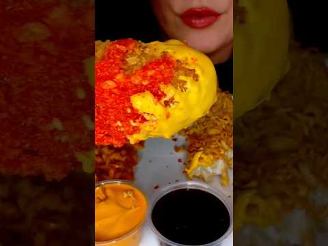 CHEESY KOREAN HOT CHEETOS CORN DOG #asmr #korean #corndog #food #eating