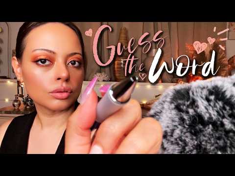 ASMR| Air Tracing - Guess the Word (inaudible whispering, tongue clicking, tapping & more)  