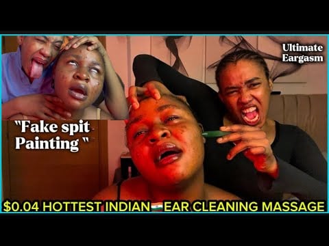 ASMR✨INDOOR STREET INDIAN🇮🇳HEAD& EAR INTENSE  MASSAGE,SPITPAINT THAT SENT VICKY TO ANOTHER DIMENSION