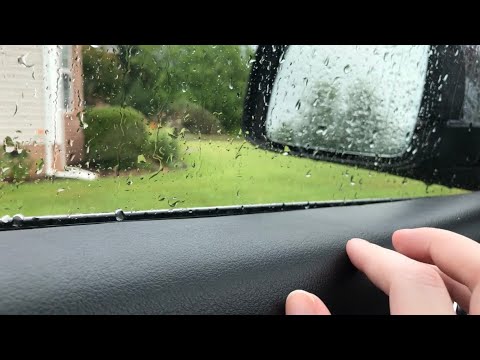 ASMR | Car Tapping in the Rain ☔️ | Hand Movements, Visuals