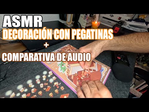 ASMR | ¿QUÉ PASÓ CON LA CALIDAD DEL AUDIO? + Decorando escenarios con pegatinas.