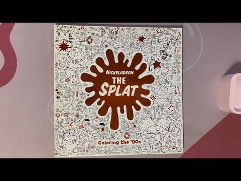 ASMR Tapping On A Nickelodeon Coloring Book