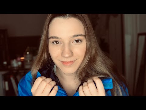 ASMR || Rain coat sounds || Zipper, scratching & Velcro ||