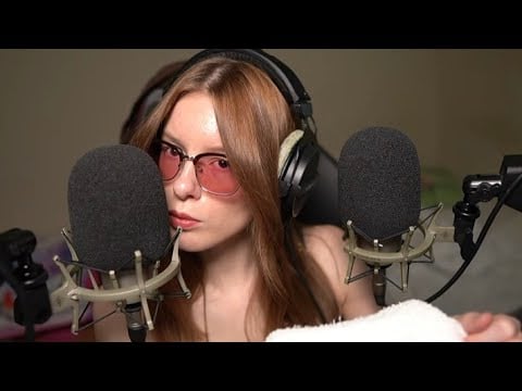 Ear Pampering ASMR Scalp Massage, Mouth Sounds, Towel etc.