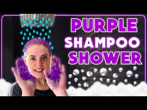 [ASMR] Hair Wash | Purple Shampoo | Shampooing Hair in Shower [Visual ASMR] 🚿