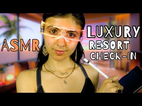 ASMR || Check-In at Luxury Resort (Sci-Fi RP)