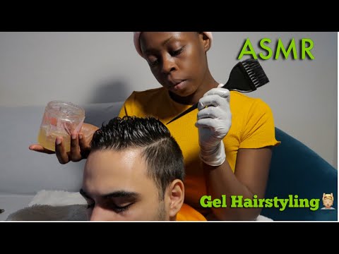 ASMR Hairplay | Styling With Gel | Visual Tingles 💆🏻