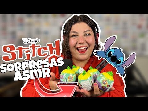 ASMR UNBOXING Disney Stitch PINEAPPLE Review 🩵🩵✨  #asmr #stich #sorpresas