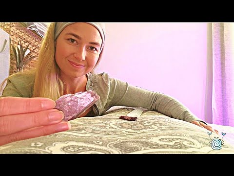 [POV ASMR] ~ 💜Reiki for Emotional Balance & Stress Relief💜 | Lepidolite Healing | Sound Healing ASMR