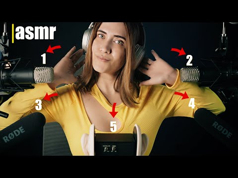 ASMR 4K para PERSONAS QUE NO SIENTEN ASMR con 5 MICROFONOS | Asmr español |