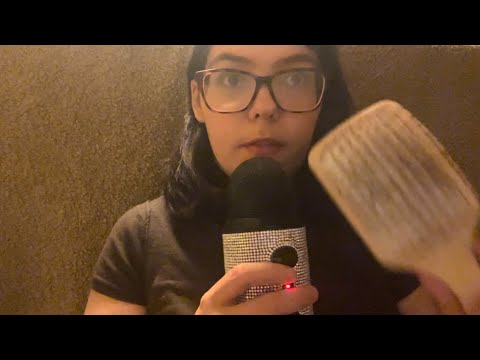 Straightening and curling your hair ASMR Roleplay
