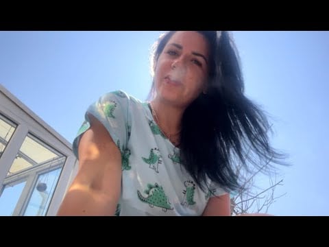 ASMR | Relaxing Smoking In The Sunshine (No Talking)