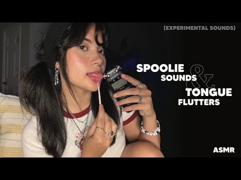 ASMR | Spoolie Nibbling + Tongue Flutters  (experimental) ☆