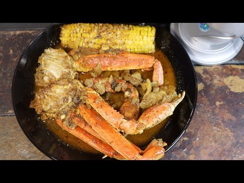 Snow Crab Soup ASMR Eating Sounds