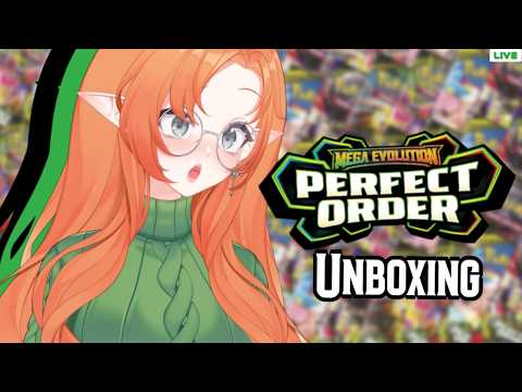 【HANDCAM】 Pokémon TCG Perfect Order Unboxing 💚🖤💚 | Lend me your Luck!!