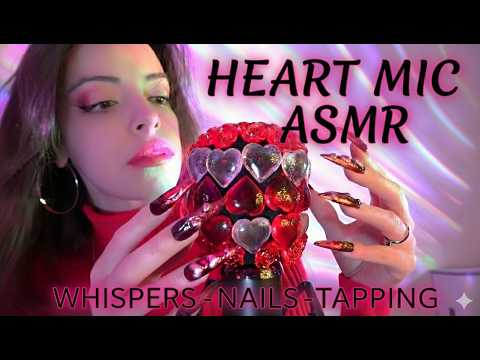 ASMR| I made another charm mic for valentines Day! ❤️