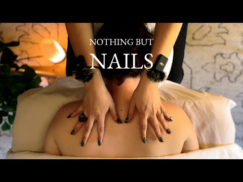 Light Touch ASMR Massage Put Her to Sleep [No Midroll Ads] [No Talking]