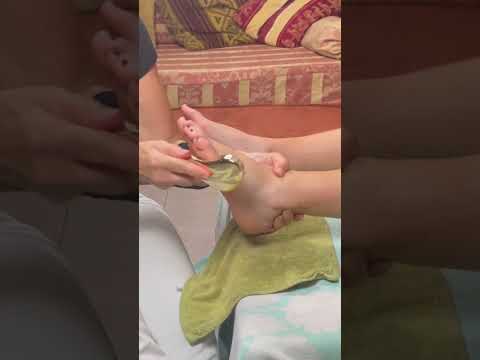 ASMR: Hot Chinese Foot Massage with Moxibustion! #shorts #foot