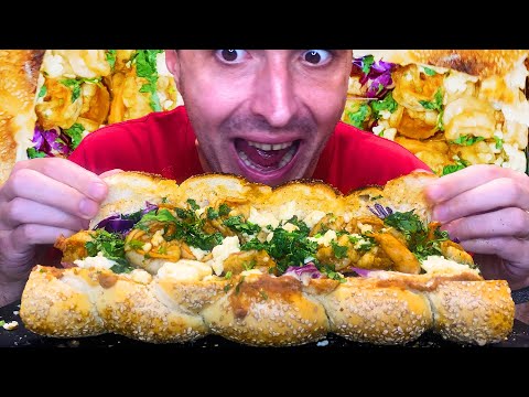 GIANT SHRIMP SANDWICH * ASMR MUKBANG NO TALKING * | NOMNOMSAMMIEBOY