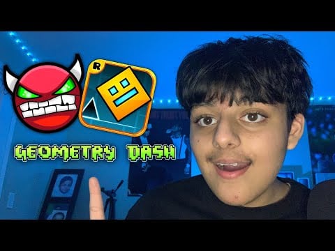 ASMR Playing Geometry Dash 