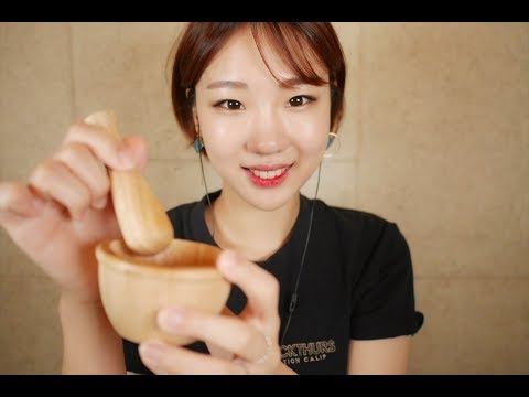 [ASMR] 한시간 노토킹 ASMR 시리즈 #4 미니절구 태핑 | 한노시