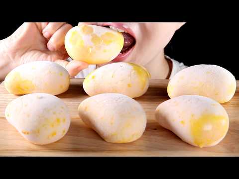 ASMR Crunchy Frozen Mango Mousse 🥭❄️ | No Talking Eating Sounds Mukbang