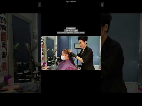 미용실ASMR #뿌리염색 흰머리도 먹으면서 밝게~Hair salon ASMR #Root dye while eating gray hair