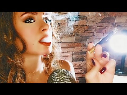 ASMR Smoking Treasurer Black Cigarettes | French Inhales | Slow Exhales