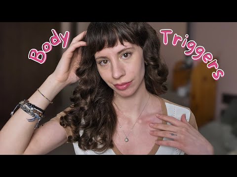 ASMR Body Triggers | Skin Tracing & Tapping, Clothes Scratching, Hand Sounds & More