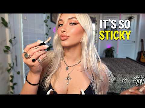 I Tried STICKY Lipgloss Mouth Sounds... for the first time!