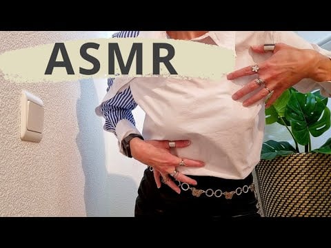 ASMR CRISP BLOUSE SCRATCHING & LEATHER  SKIRT RUBBING | METAL CHAIN & BAG TRIGGERS | NO TALKING 😴👔👜
