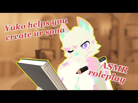 [FURRY ASMR] Dog helps you with creating your furry sona! (soft spoken, writing sounds, paper)