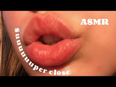 ASMR Super Close Kissing + Breathing & Mouth Sounds | No Talking
