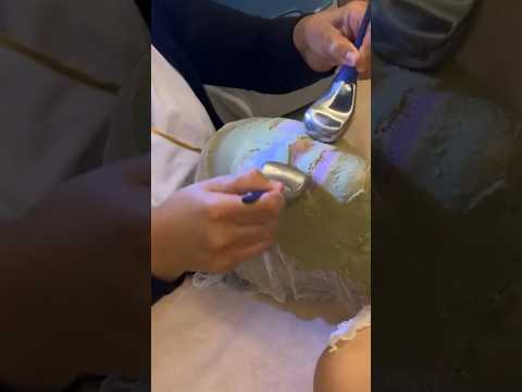 Increíble tratamiento facial con gua sha #shorts #massage #asmr