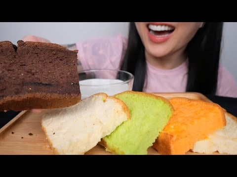 SPONGE CAKE (ASMR SOFT SQUISHY RELAXING EATING SOUND) NO TALKING | SAS-ASMR