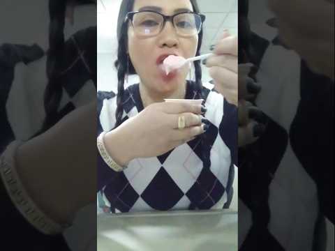 SLURPING YOGURT#shortsfeed #viralshorts #mukbang #yogurt #subscribers #asmrshorts #asmrsounds