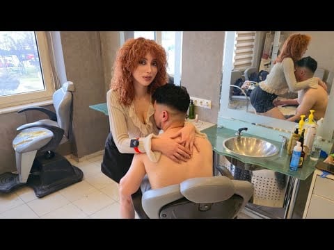 💈GINGER’S FIRST FOAMY BARBERSHOP ASMR SESSION 🔥 FACE & BEARD MASSAGE + SCALP & BACK SCRATCH