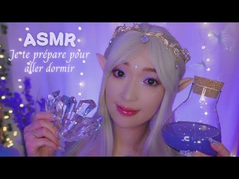 ASMR ☁️💜 Je te prépare pour le pays des rêves (triggers visuel, layered sounds)💎
