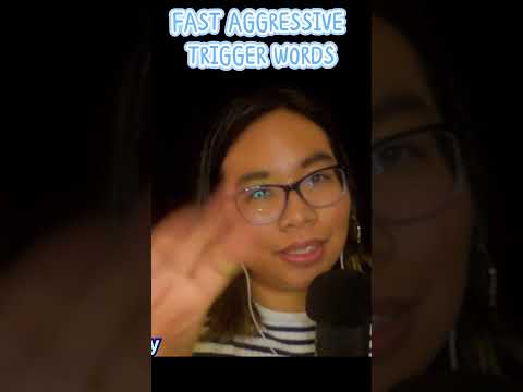 ASMR FAST AGGRESSIVE TRIGGER WORDS (SK, Explosive Hand Movements) #Asmrshorts #fastandaggressive