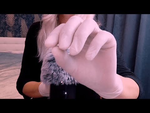 ASMR with Layered Rain ⛈ Thunder Sounds (No Talking) Fluffy Mic Scratching