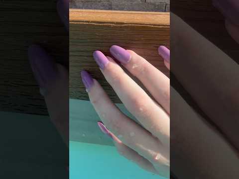 ASMR in the pool 🫧☀️ Do you prefer the pool or the beach? 🌊 #asmr  #poolasmr #tapping #scratching