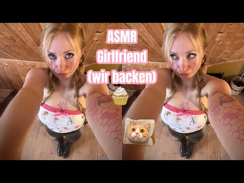 ASMR Girlfriend Roleplay wir backen und whispering 🧁 (deutsch/german)